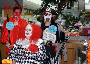 Christine Kearney with Catherine & Katie  Halloween Raffle 2015